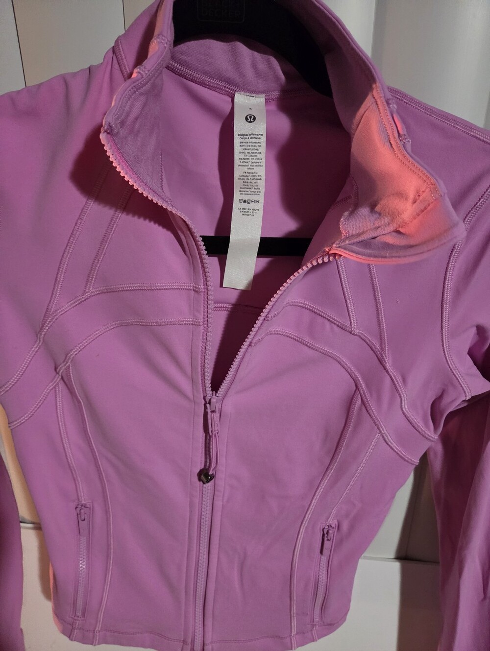 lululemon athletica Lavender Pink Full-Zip Athletic Jacket Lightly Used